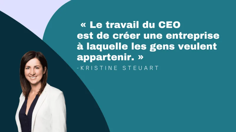 Bienvenue à Kristine Steuart, EiR