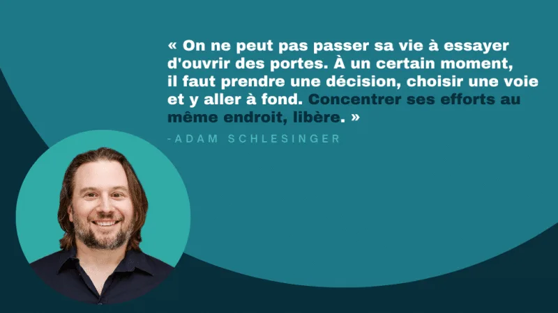 Bienvenue Adam Schlesinger, EiR