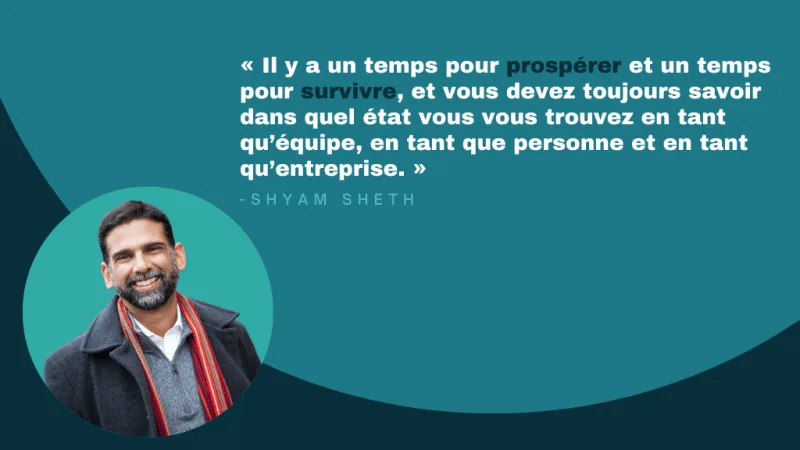 Bienvenue Shyam Sheth, EiR